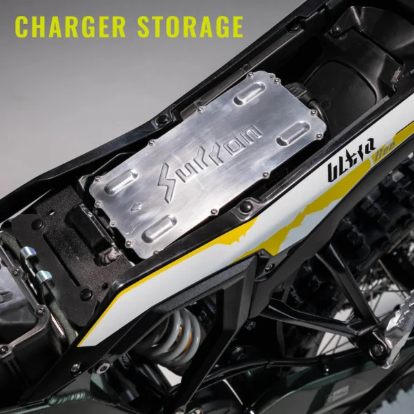 Surron-Ultra-Bee-Electric-Dirt Bike-charger-storage